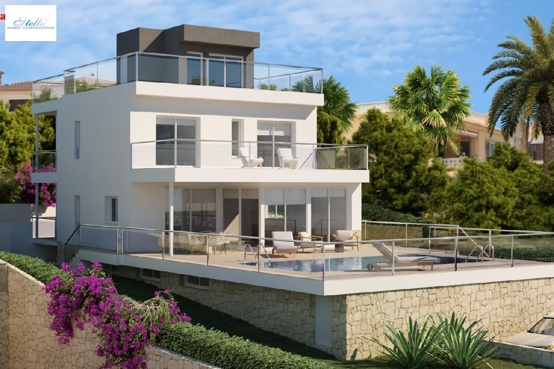 Villa in Calpe(Ortembach) zu verkaufen, Wohnfläche 350 m², Klimaanlage, Grundstück 792 m², 4 Schlafzimmer, 4 Badezimmer, Pool, ref.: CA-H-1849-AMBE-6