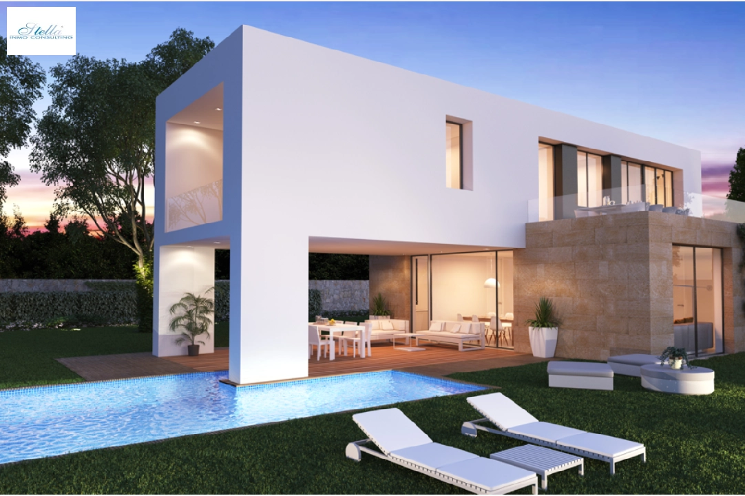 Villa in Javea zu verkaufen, Wohnfläche 266 m², Baujahr 2023, + KLIMA, Klimaanlage, Grundstück 1000 m², 3 Schlafzimmer, 3 Badezimmer, Pool, ref.: BP-C3XY4149JAV-1