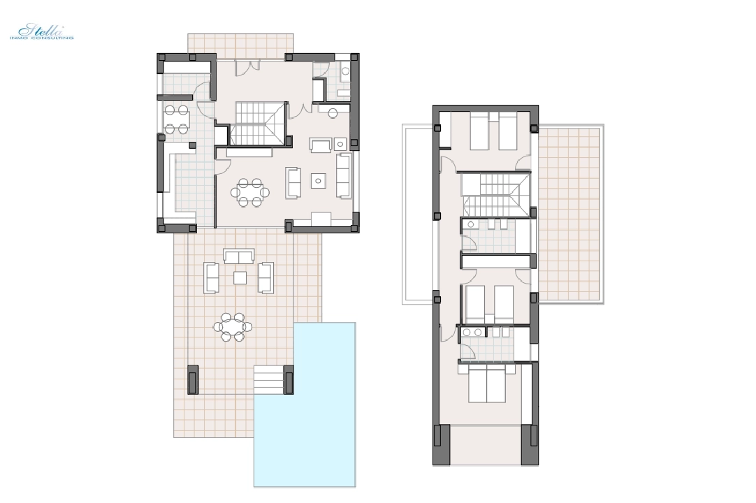 Villa in Javea zu verkaufen, Wohnfläche 266 m², Baujahr 2023, + KLIMA, Klimaanlage, Grundstück 1000 m², 3 Schlafzimmer, 3 Badezimmer, Pool, ref.: BP-C3XY4149JAV-5