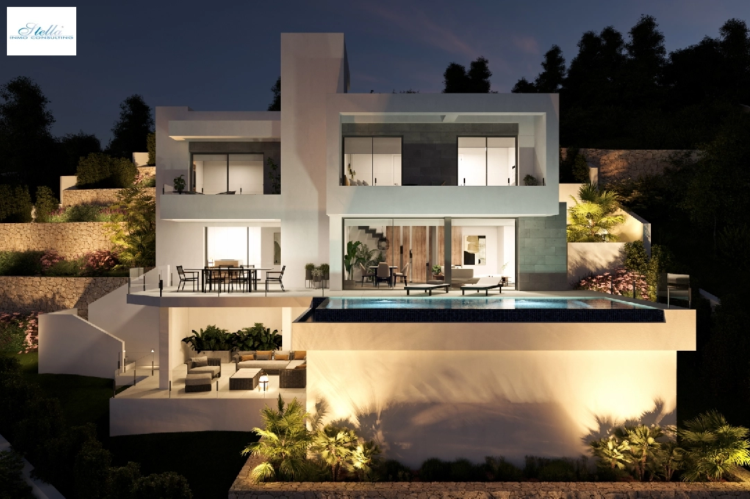 Villa in Cumbre del Sol(Cumbre del Sol) zu verkaufen, Wohnfläche 365 m², Grundstück 748 m², 3 Schlafzimmer, 3 Badezimmer, Pool, ref.: VA-AJ240-6