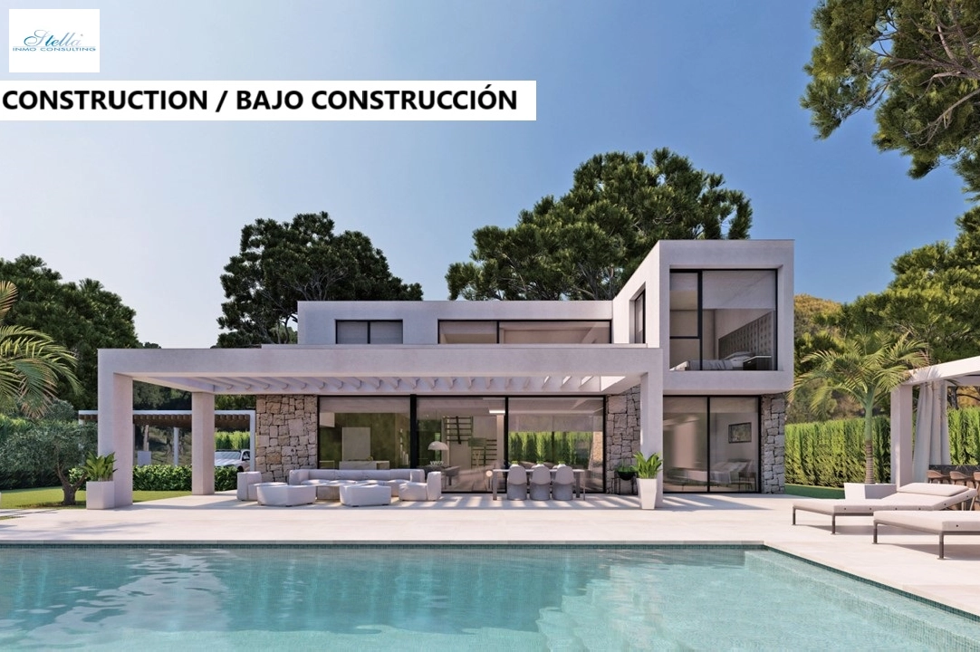 Villa in Javea zu verkaufen, Wohnfläche 246 m², Baujahr 2024, Klimaanlage, Grundstück 1003 m², 4 Schlafzimmer, 3 Badezimmer, Pool, ref.: BP-4435JAV-1