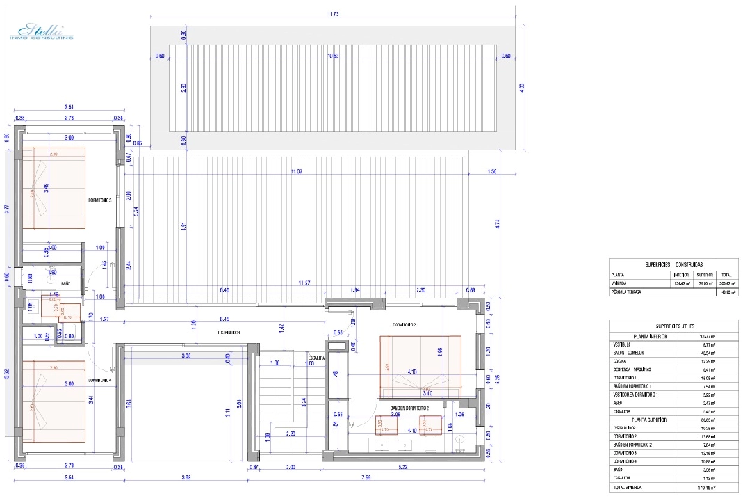 Villa in Javea zu verkaufen, Wohnfläche 246 m², Baujahr 2024, Klimaanlage, Grundstück 1003 m², 4 Schlafzimmer, 3 Badezimmer, Pool, ref.: BP-4435JAV-13