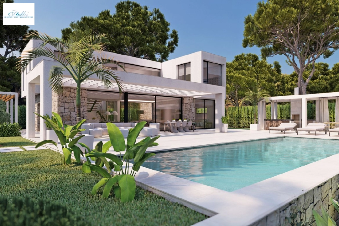 Villa in Javea zu verkaufen, Wohnfläche 246 m², Baujahr 2024, Klimaanlage, Grundstück 1003 m², 4 Schlafzimmer, 3 Badezimmer, Pool, ref.: BP-4435JAV-2