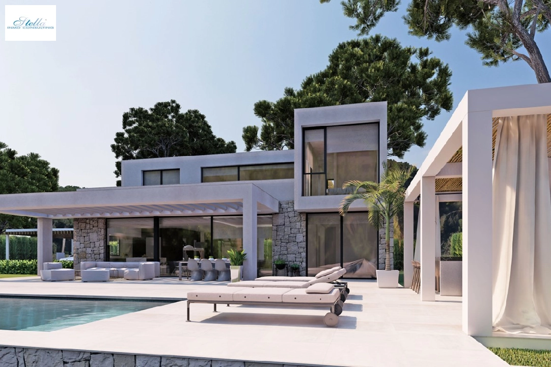 Villa in Javea zu verkaufen, Wohnfläche 246 m², Baujahr 2024, Klimaanlage, Grundstück 1003 m², 4 Schlafzimmer, 3 Badezimmer, Pool, ref.: BP-4435JAV-3