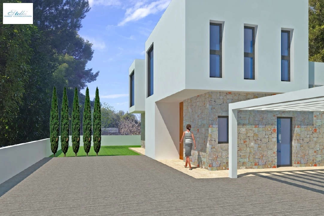 Villa in Javea zu verkaufen, Wohnfläche 246 m², Baujahr 2024, Klimaanlage, Grundstück 1003 m², 4 Schlafzimmer, 3 Badezimmer, Pool, ref.: BP-4435JAV-7