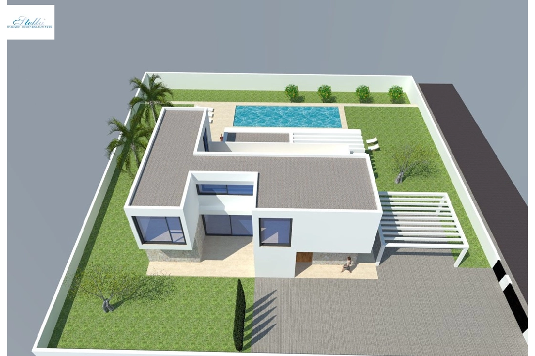 Villa in Javea zu verkaufen, Wohnfläche 246 m², Baujahr 2024, Klimaanlage, Grundstück 1003 m², 4 Schlafzimmer, 3 Badezimmer, Pool, ref.: BP-4435JAV-8