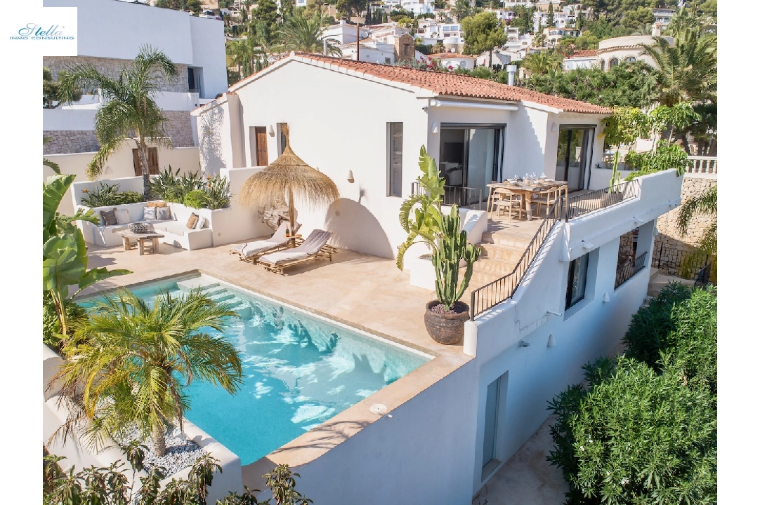 Villa in Benissa(Montemar) zu verkaufen, Wohnfläche 156 m², Klimaanlage, Grundstück 660 m², 3 Schlafzimmer, 3 Badezimmer, Pool, ref.: CA-H-1858-AMB-1