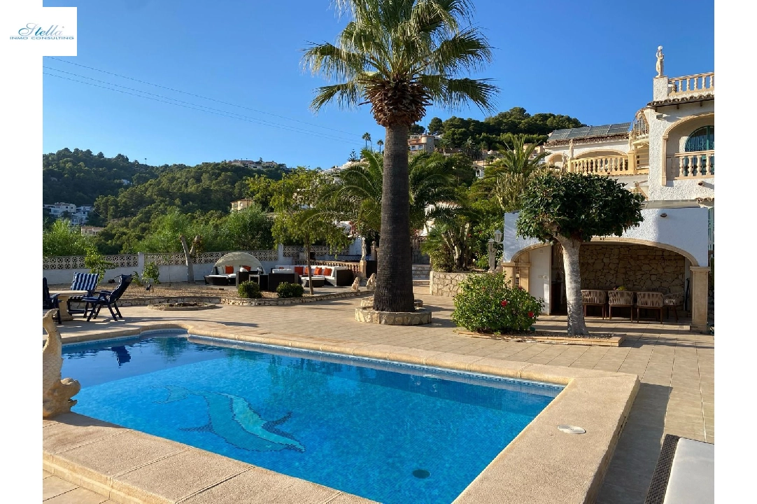 Villa in Benissa zu verkaufen, Wohnfläche 354 m², Baujahr 1984, + Zentralheizung, Grundstück 1200 m², 4 Schlafzimmer, 4 Badezimmer, Pool, ref.: FK-0125-2