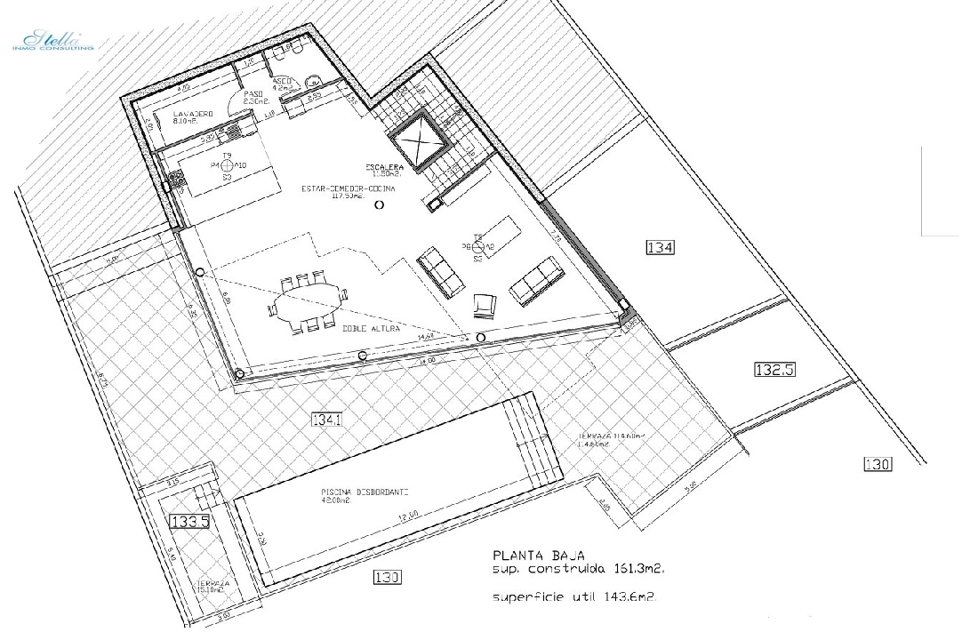 Villa in Benissa(La Fustera) zu verkaufen, Wohnfläche 770 m², Baujahr 2017, Klimaanlage, Grundstück 1795 m², 4 Schlafzimmer, Pool, ref.: BP-4442BEN-44