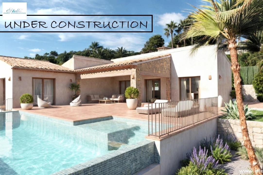 Villa in Javea zu verkaufen, Wohnfläche 170 m², Baujahr 2025, Klimaanlage, Grundstück 1000 m², 3 Schlafzimmer, 3 Badezimmer, Pool, ref.: BP-C3XY4472JAV-1