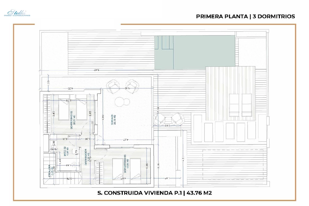 Villa in Roldan zu verkaufen, Wohnfläche 113 m², Zustand Erstbezug, Grundstück 198 m², 3 Schlafzimmer, 2 Badezimmer, Pool, ref.: HA-RDN-120-E02-12