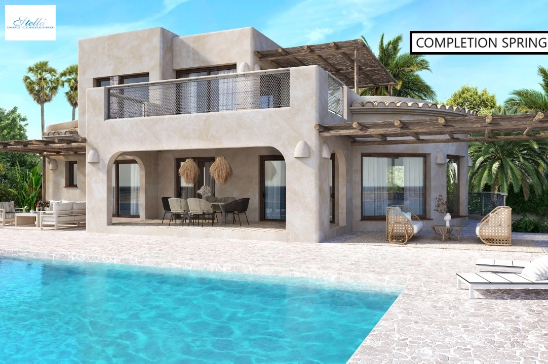 Villa in Javea zu verkaufen, Wohnfläche 226 m², Baujahr 2025, Klimaanlage, Grundstück 1001 m², 4 Schlafzimmer, 4 Badezimmer, Pool, ref.: BP-C3XY4479JAV-1